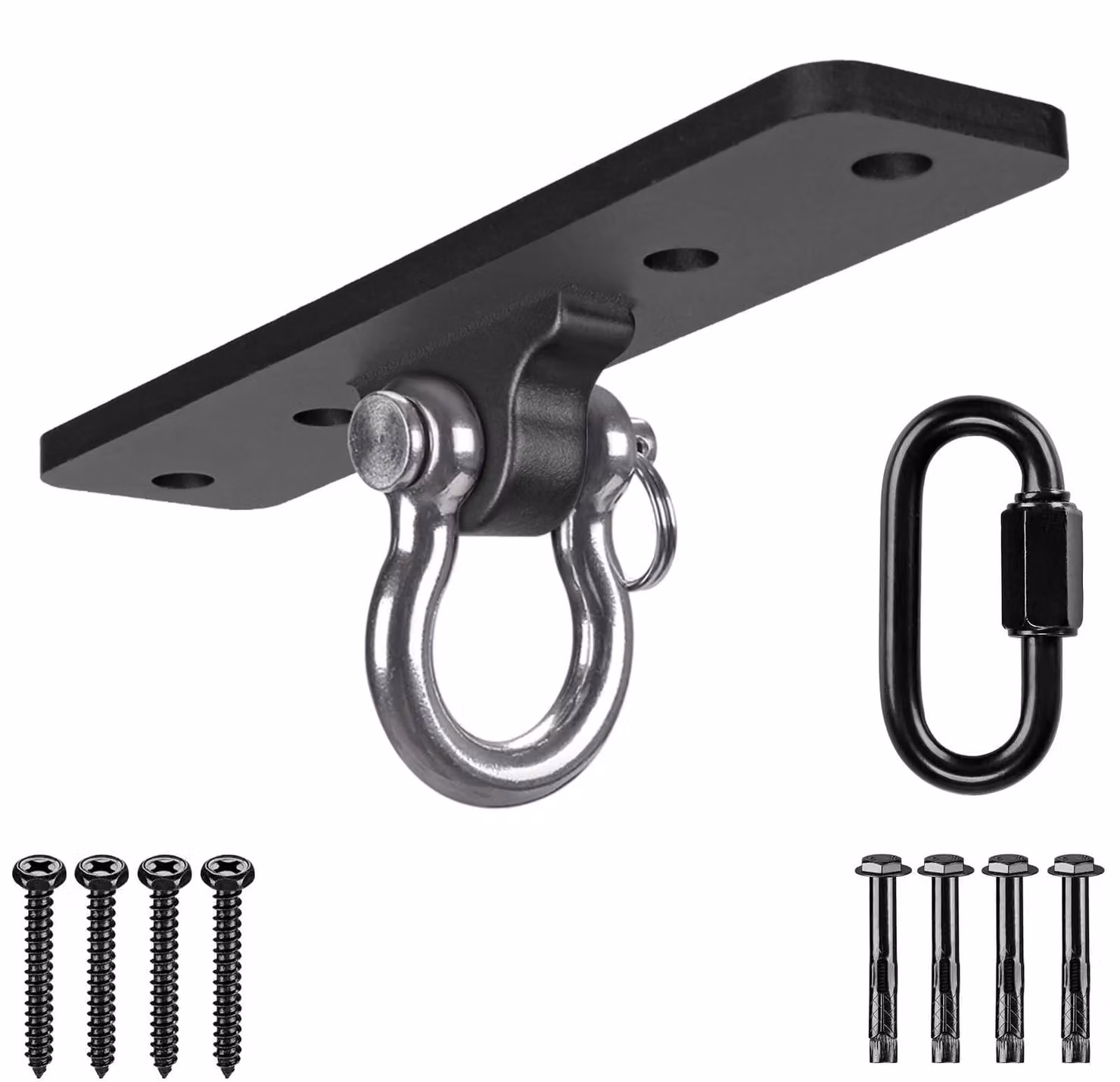 Omgoods - Set per amaca da interno ed esterno, con supporto a soffitto