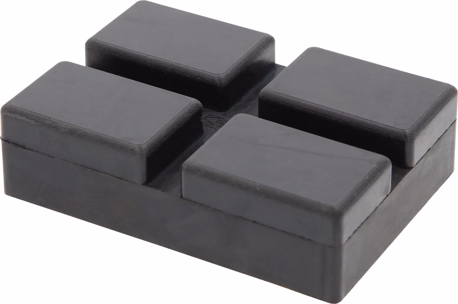 Gomma antivibrante 42 per ponti levatoi rotanti, dimensioni 128 x 89 x 35 mm