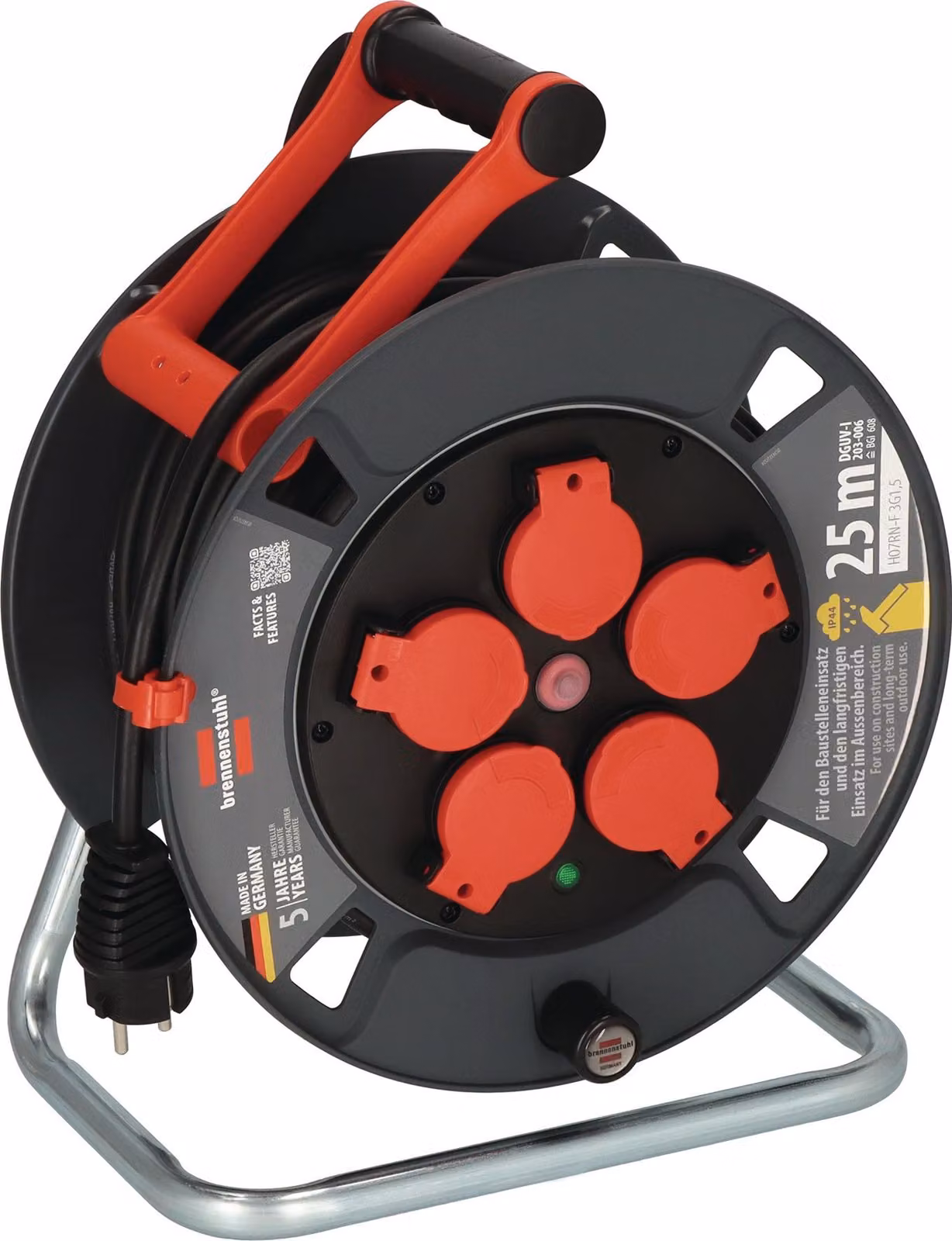 Avvolgicavo 300 KU 4100 40m gomma-neoprene 3x1,5mm² 300mm 5 spine di protezione