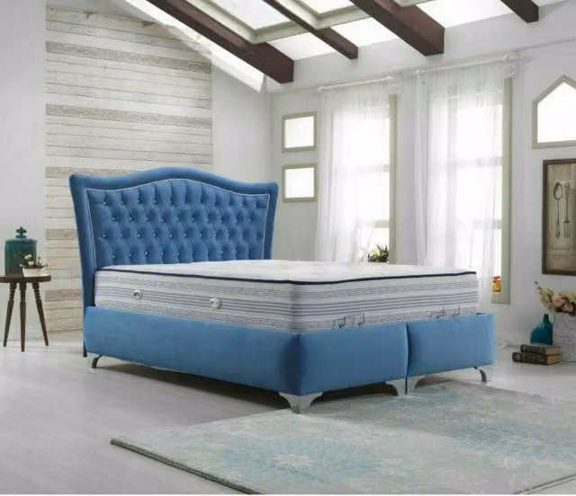 Chesterfield Bett Polsterbett Doppelbett Betten Big XXL Designer Luxus Bett
