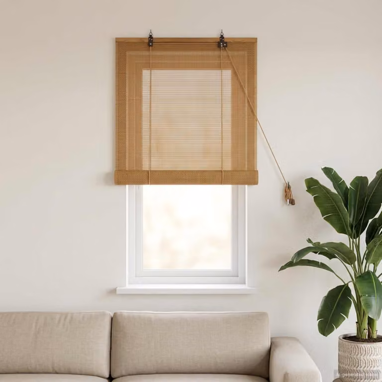 vidaXL Tenda a rullo Marrone 60 x 160 cm Bambù
