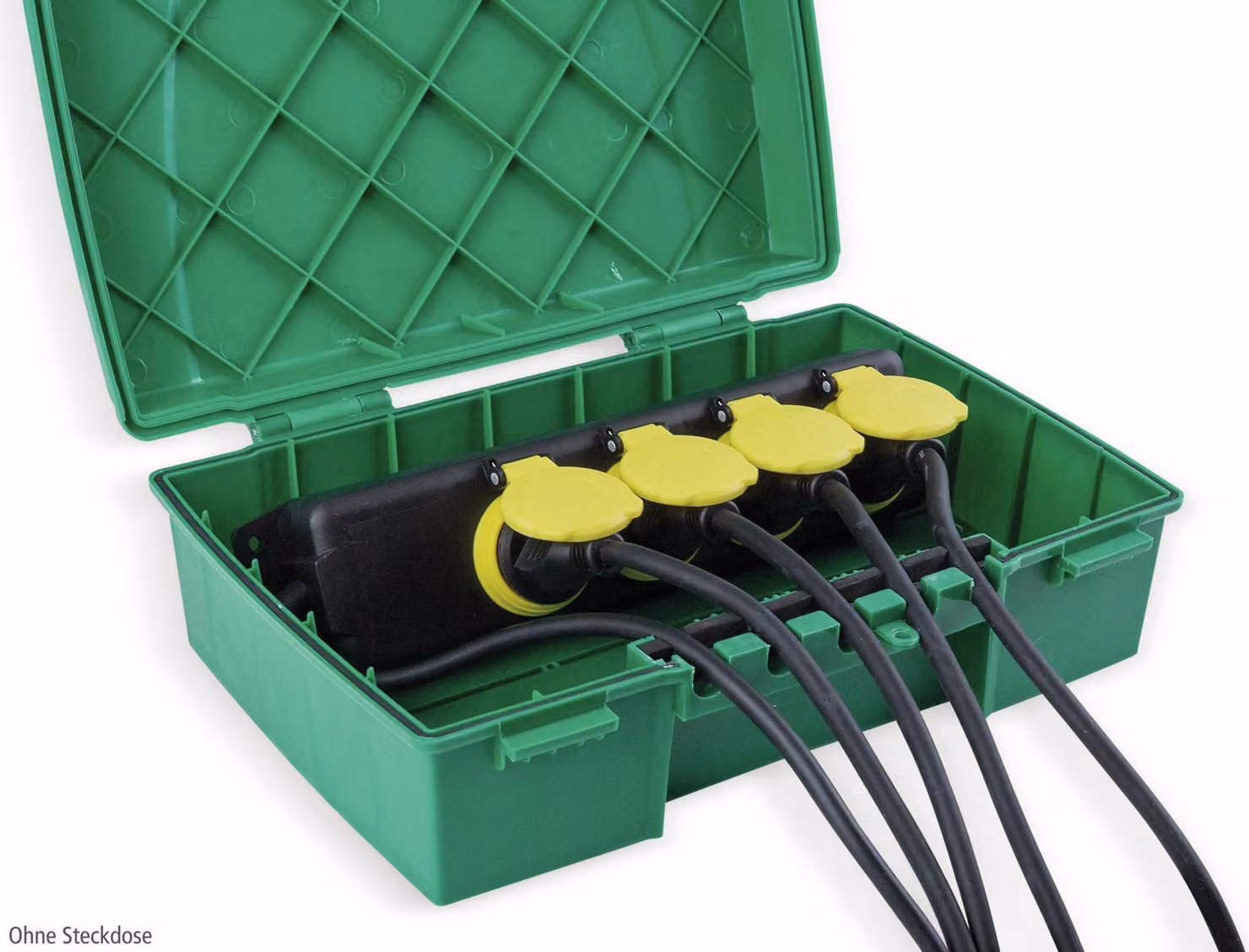 Scatola di distribuzione da giardino - Scatola di distribuzione di sicurezza - IP55 - 350 x 240 x 120 mm - Guarnizioni di gomma