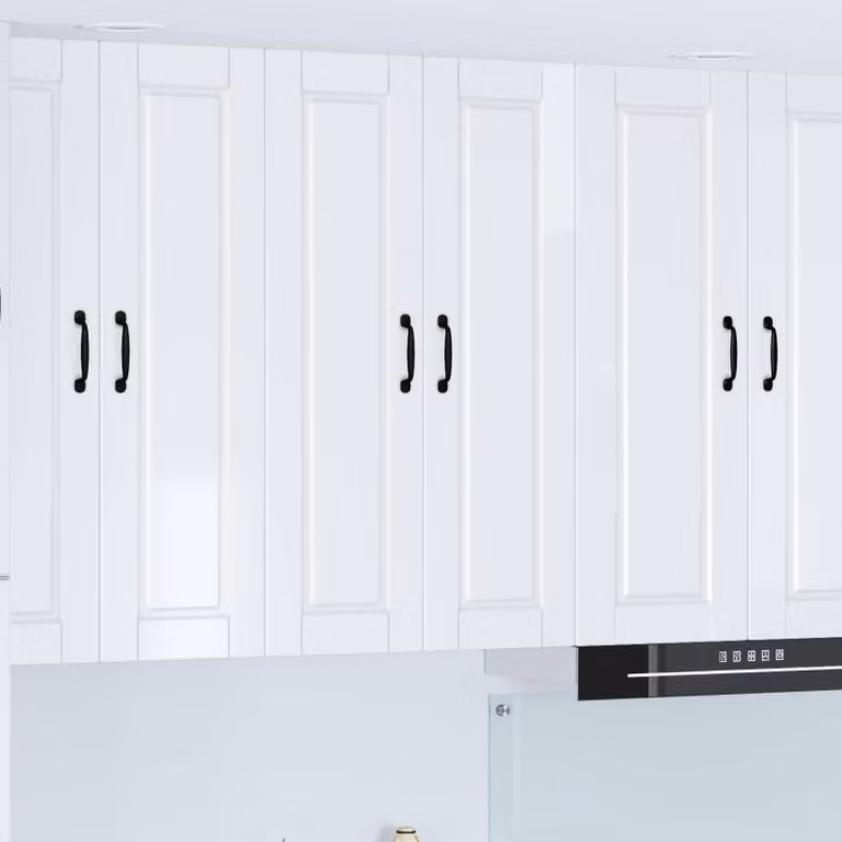 Armadietto a muro moderno vidaXL PORTO Bianco Lucido L: 60 cm, P: 31 cm, H: 100 cm