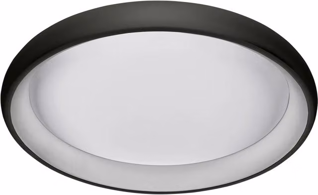 Plafoniera LED Italux Alessia nera 61cm 50W 3000K