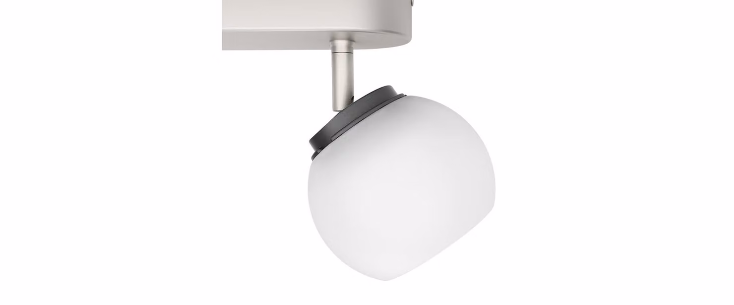 Philips Lighting Spot Metal 4 W, acciaio inox spazzolato/bianco