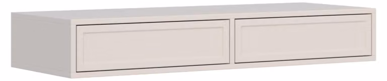 Selsey Velveto - Toeletta con 2 cassetti, grigio-beige, 110 cm
