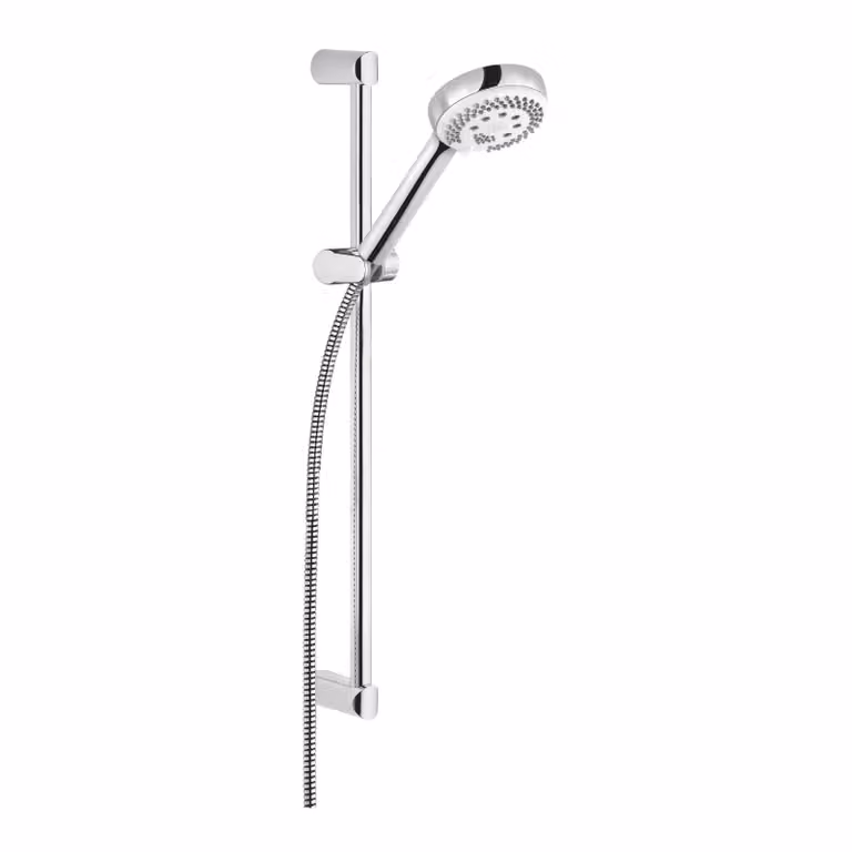 Set de douchettes KLUDI LOGO, longueur 600mm, douchette avec 3 types de jets, débit 8 l/min, chrome, 6836305-00WR9, 6836305-00WR9