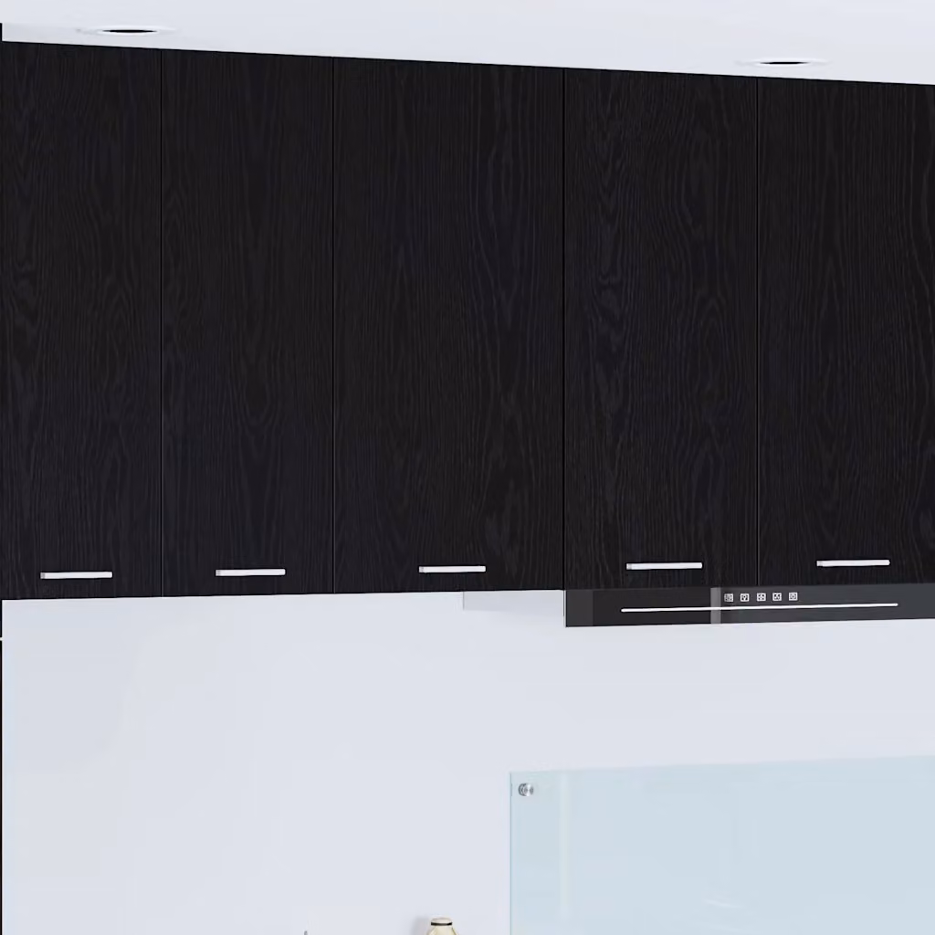 Armadio pensile da cucina moderno vidaXL in MDF nero e bianco L 40 cm, P 31 cm, H 80 cm