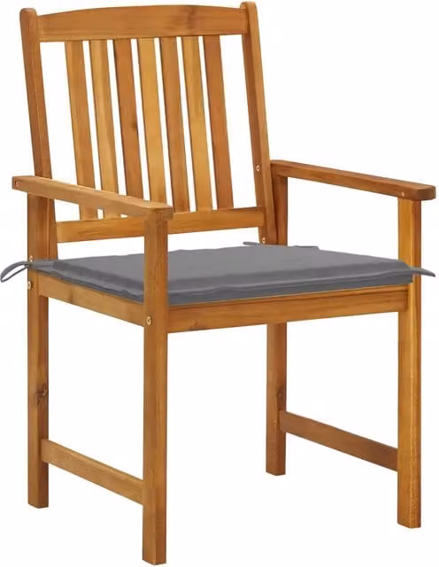 Sedie da Giardino con Cuscini 8 pz in Legno Massello di Acacia 3078167