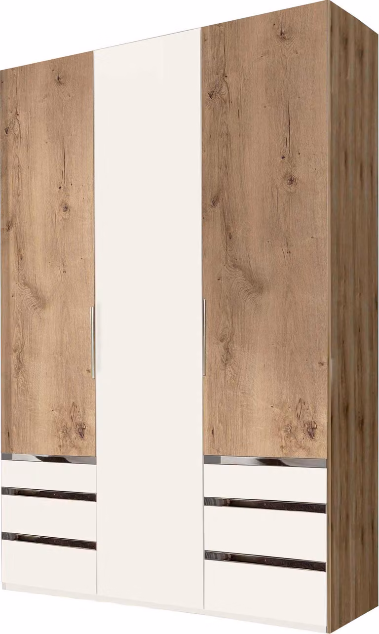Armadio Level Armadio ad ante battenti in rovere bianco 150x58x236cm (18034)