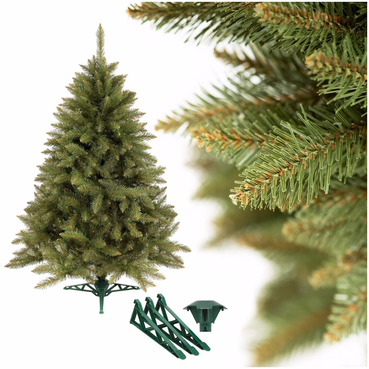 Albero di Natale artificiale Springos, 150 cm, abete scandinavo con supporto