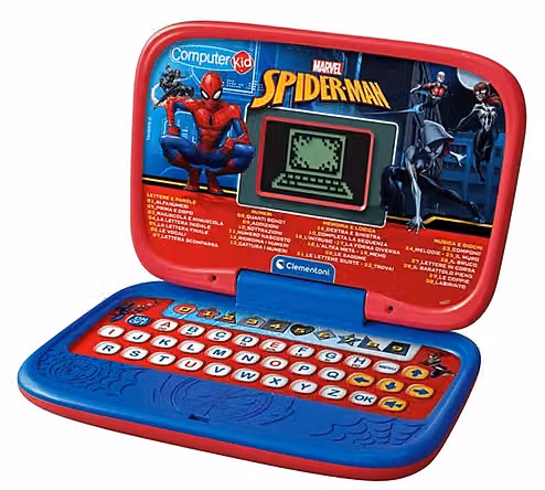 Laptop educativo Clementoni Spiderman Disney multicolore per bambini dai 4 anni in su