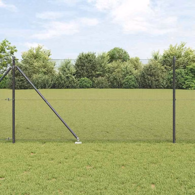 Recinzione in rete saldata con punte 10 x 1,4 m (L x H)