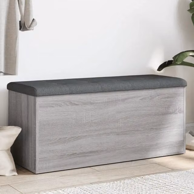 Panca con contenitore Design Mania grigio Sonoma in legno multistrato L: 102 cm, P: 42 cm, H: 45 cm