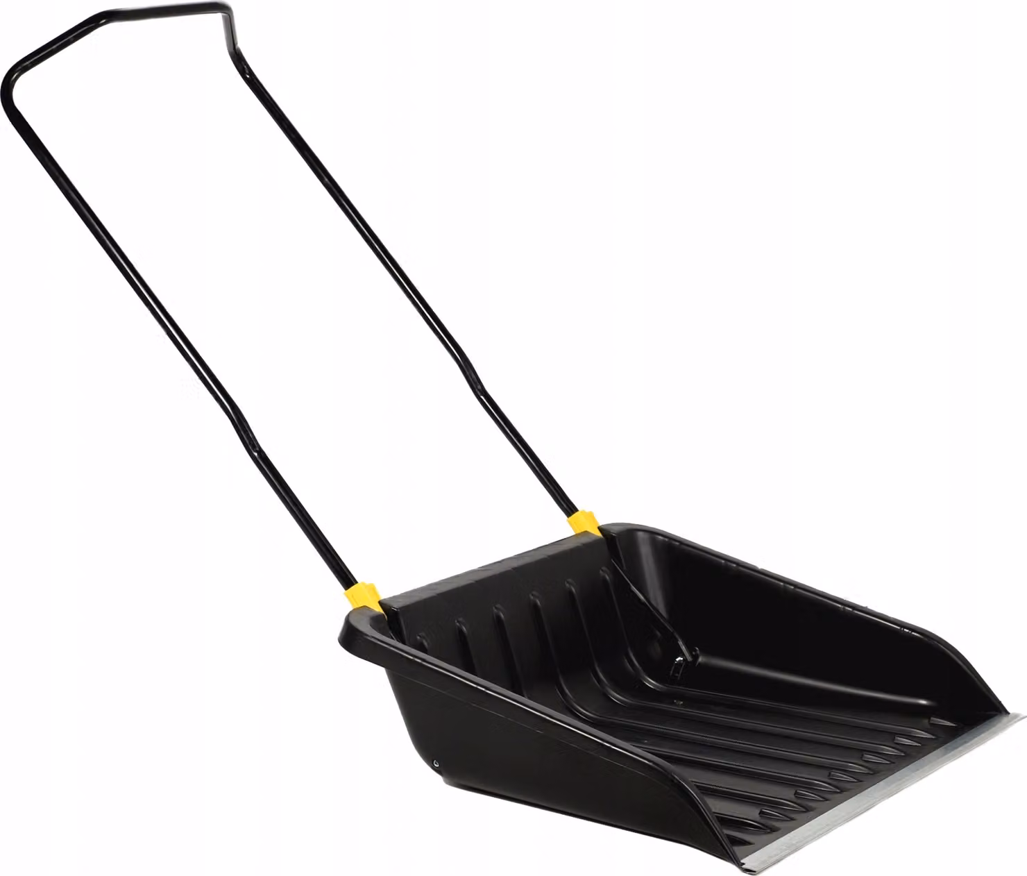 Pala da neve KADAX "Cavalese", pala da neve grande con manico ergonomico in metallo, nero, larghezza 74 cm