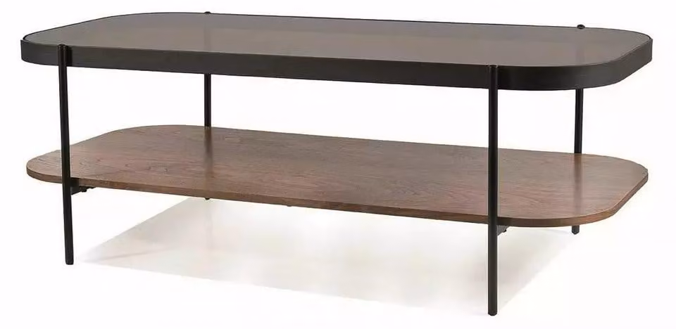 FURNLUX, tavolino da divano, colore marrone e nero, 120 cm. / Colore principale: / Dimensioni: