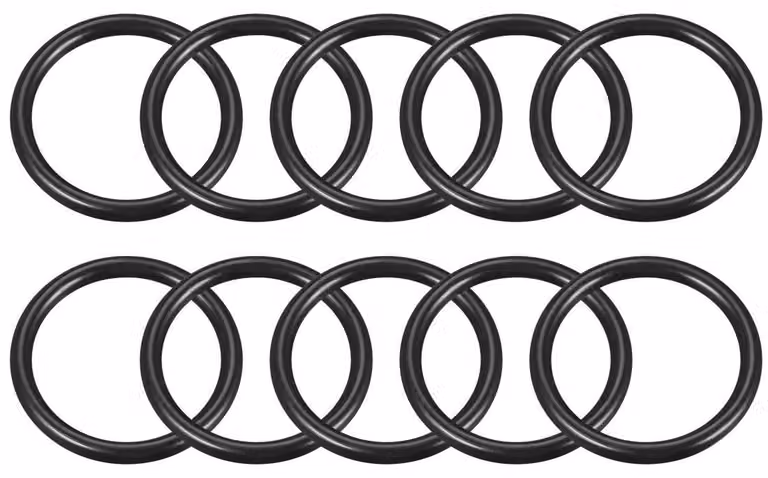 O-ring in gomma nitrilica, 50x60x5 mm, confezione da 10 pezzi, colore nero