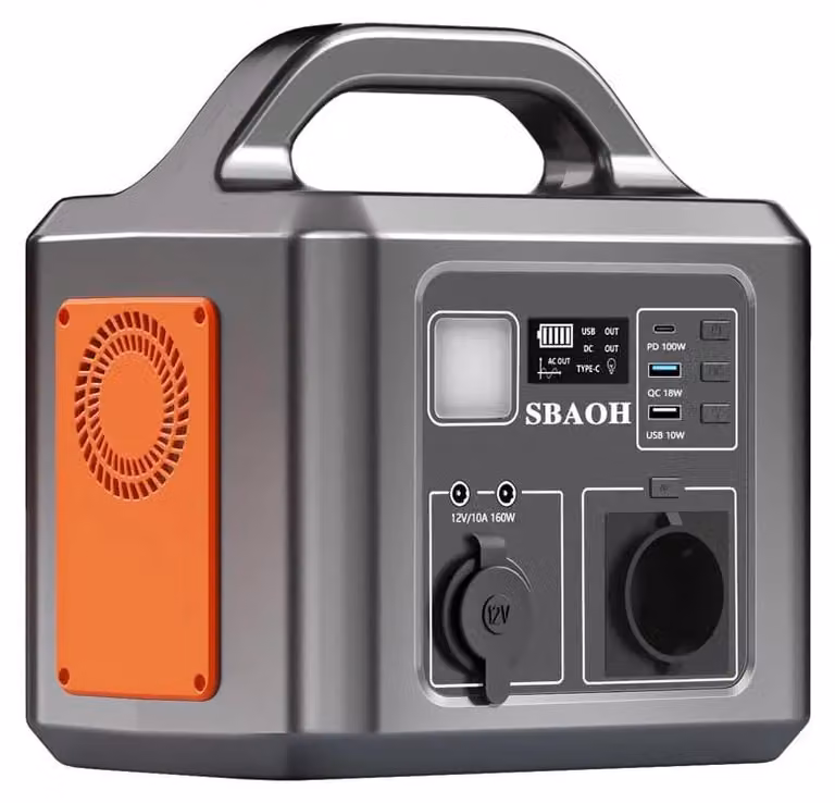 Centralina portatile di alimentazione – Batteria mobile – Alimentazione di emergenza – Batteria per campeggio – Capacità di 538,7 Wh – Uscita AC da 600W