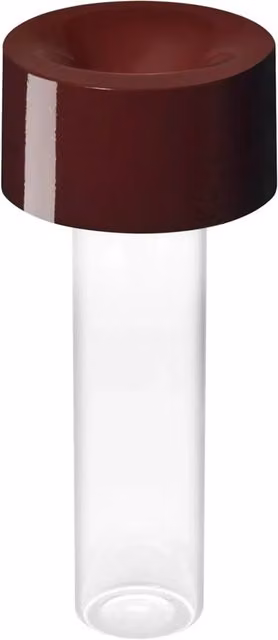 Foscarini Fleur Lampada da tavolo ricaricabile dimmabile in vetro rosso trasparente