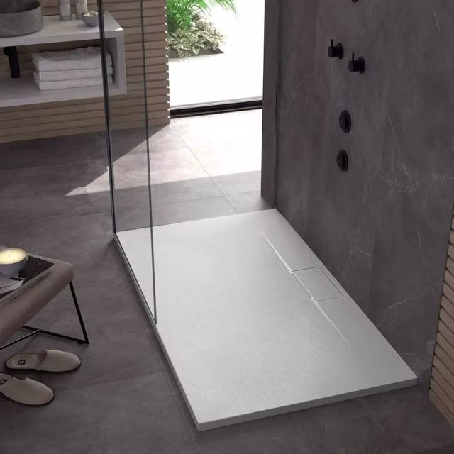 Piatto Doccia Bazalt Long White 80x100