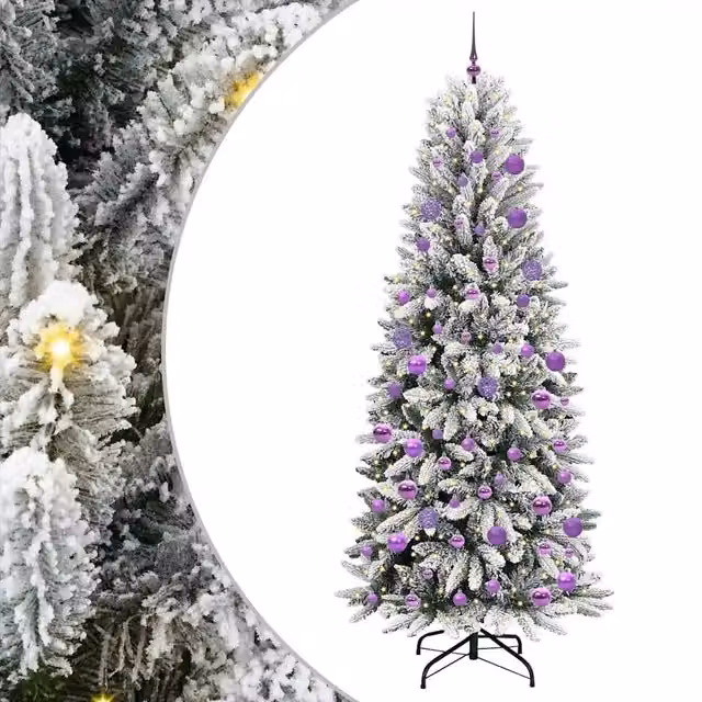 Albero di Natale | Decorazioni natalizie artificiale con 300 LED Bianco 210 cm