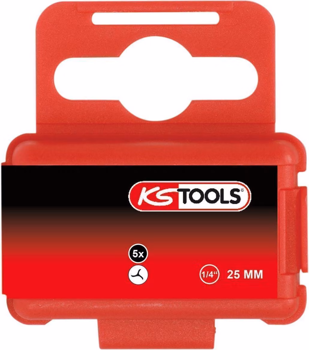 KS TOOLS 1/4" Bit TRIWING 25 mm #10 5er Pack - 911.2932