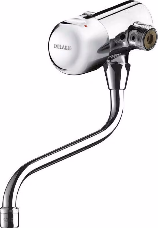 Delabie parete autochiudente MBatt. TEMPOMIX G3/4B Uscita girevole 7 sec.