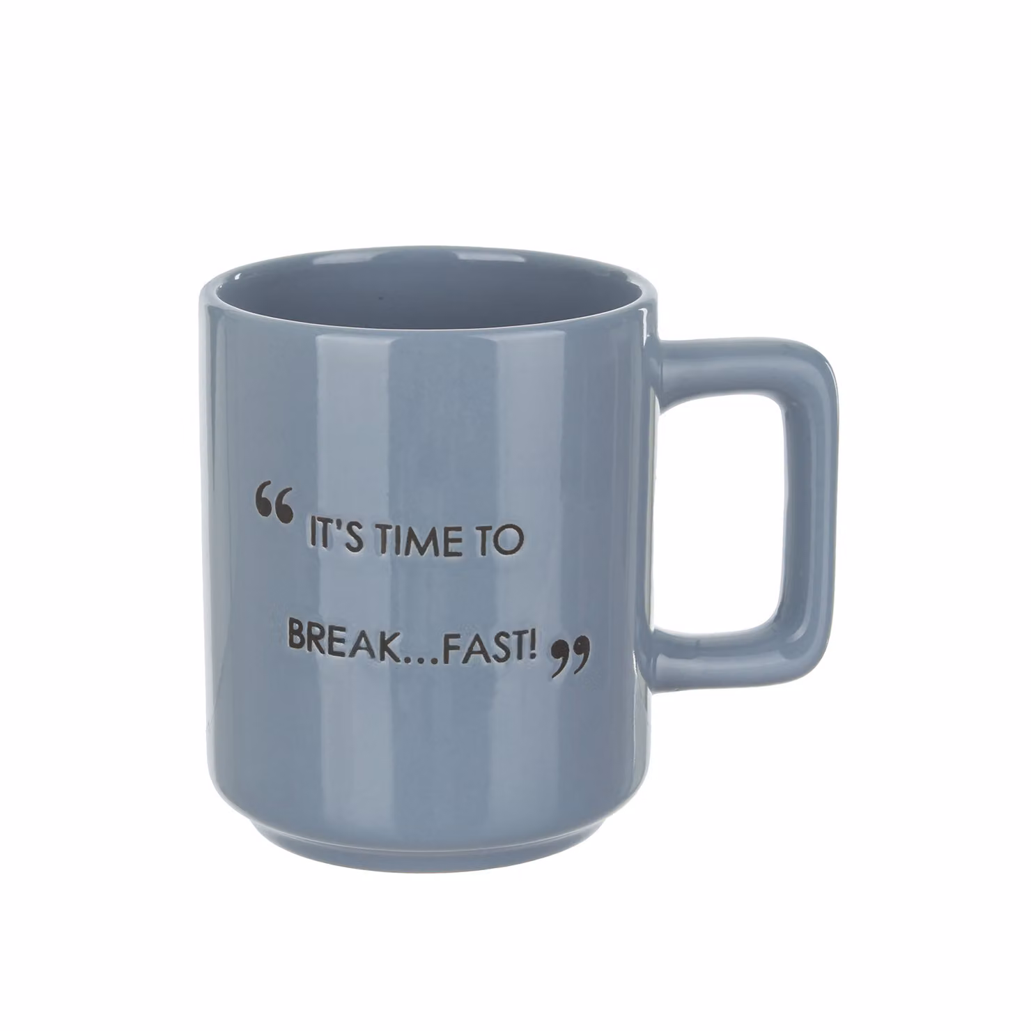 Tazza mug in ceramica blu con scritta Quotes da 320 ml – 2