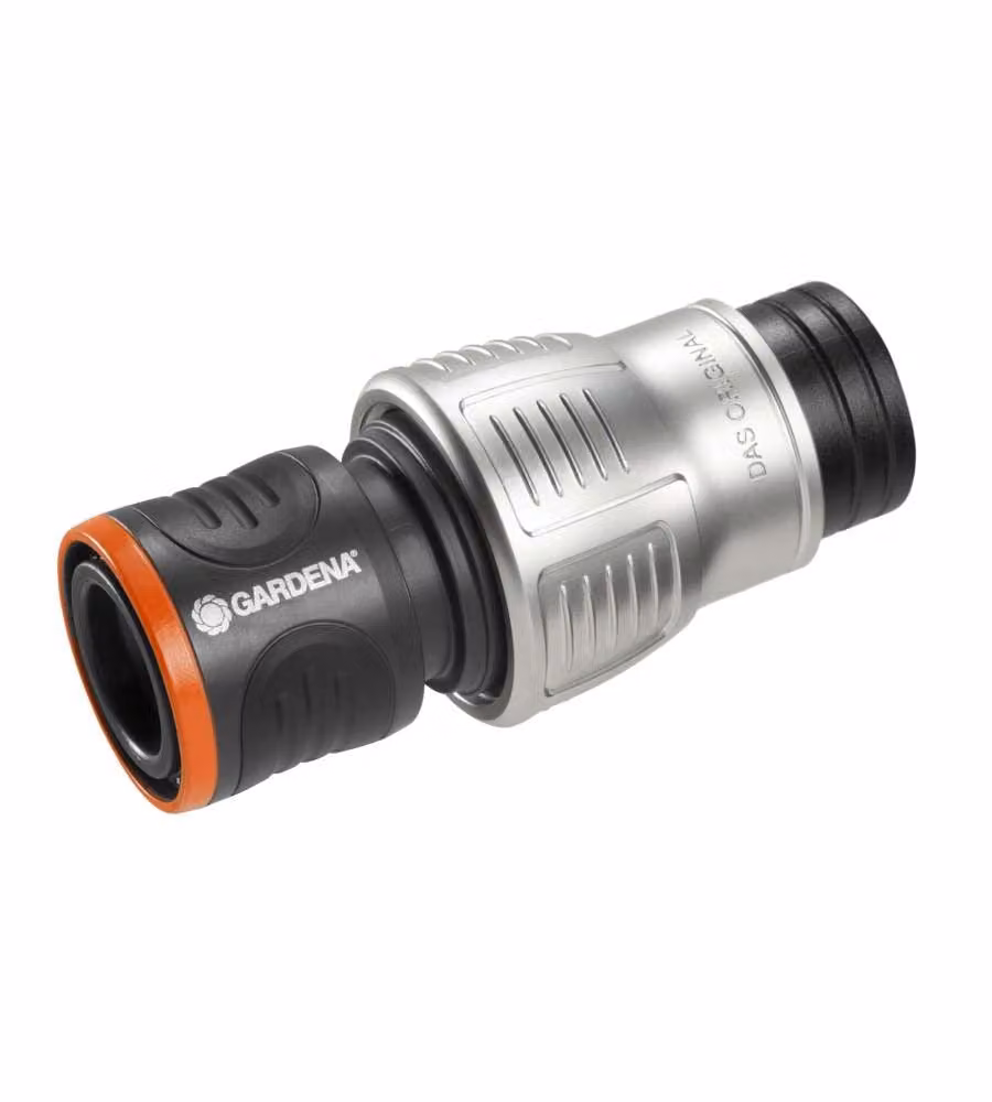 Gardena Raccordo Acqua-Stop 19 mm (3/4") Nero per Irrigazione Premium