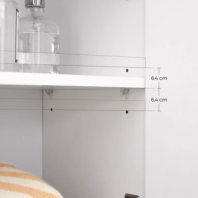 Mobile da Bagno con Cassetto Bianco