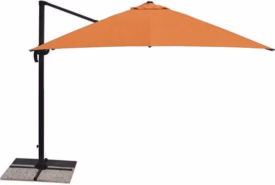 Ombrellone a braccio laterale Antibes MAFFEI in alluminio arancio L: 300 cm