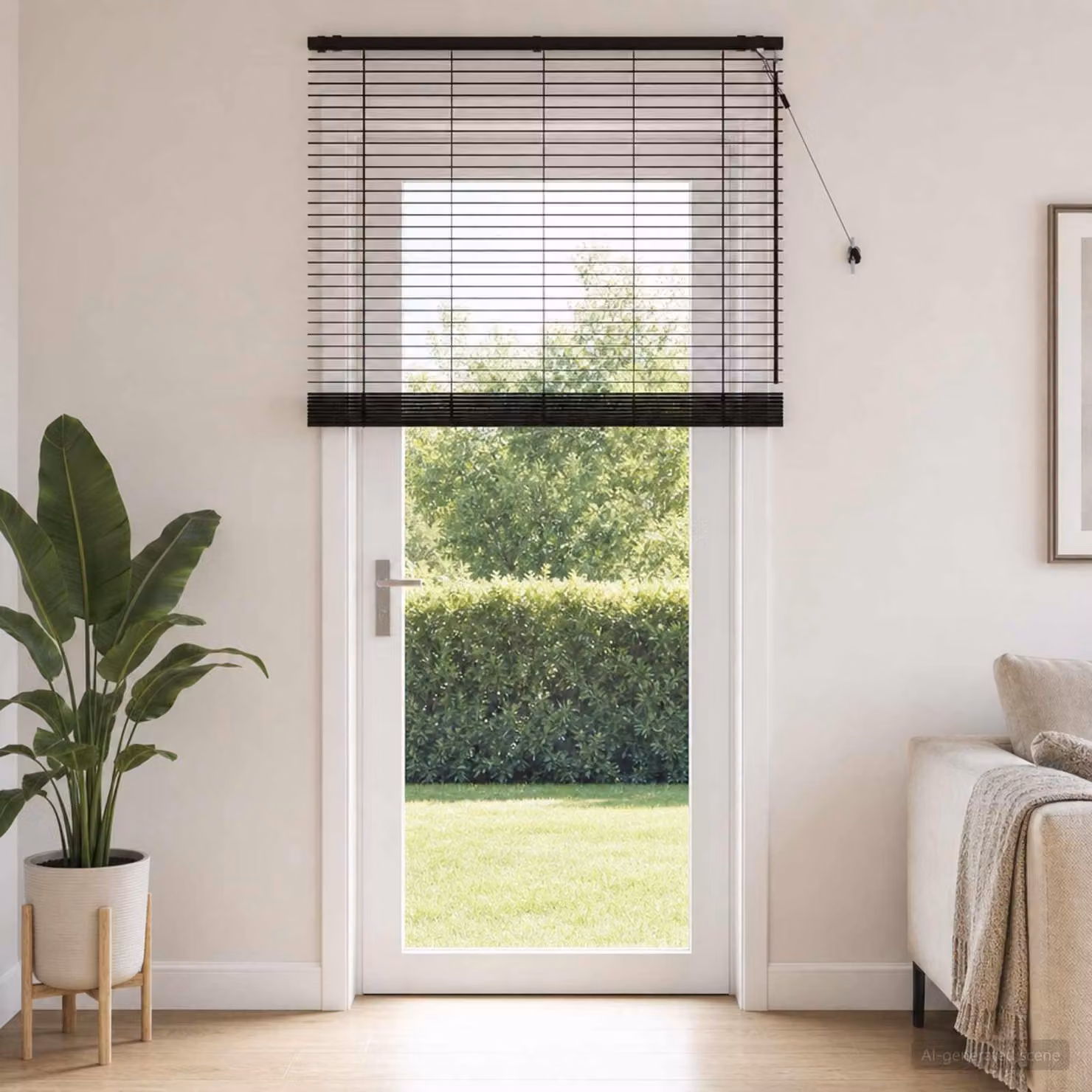 Tende avvolgibili per finestre Venet, colore marrone scuro, dimensioni 140 x 250 cm, larghezza della lamella 35 mm