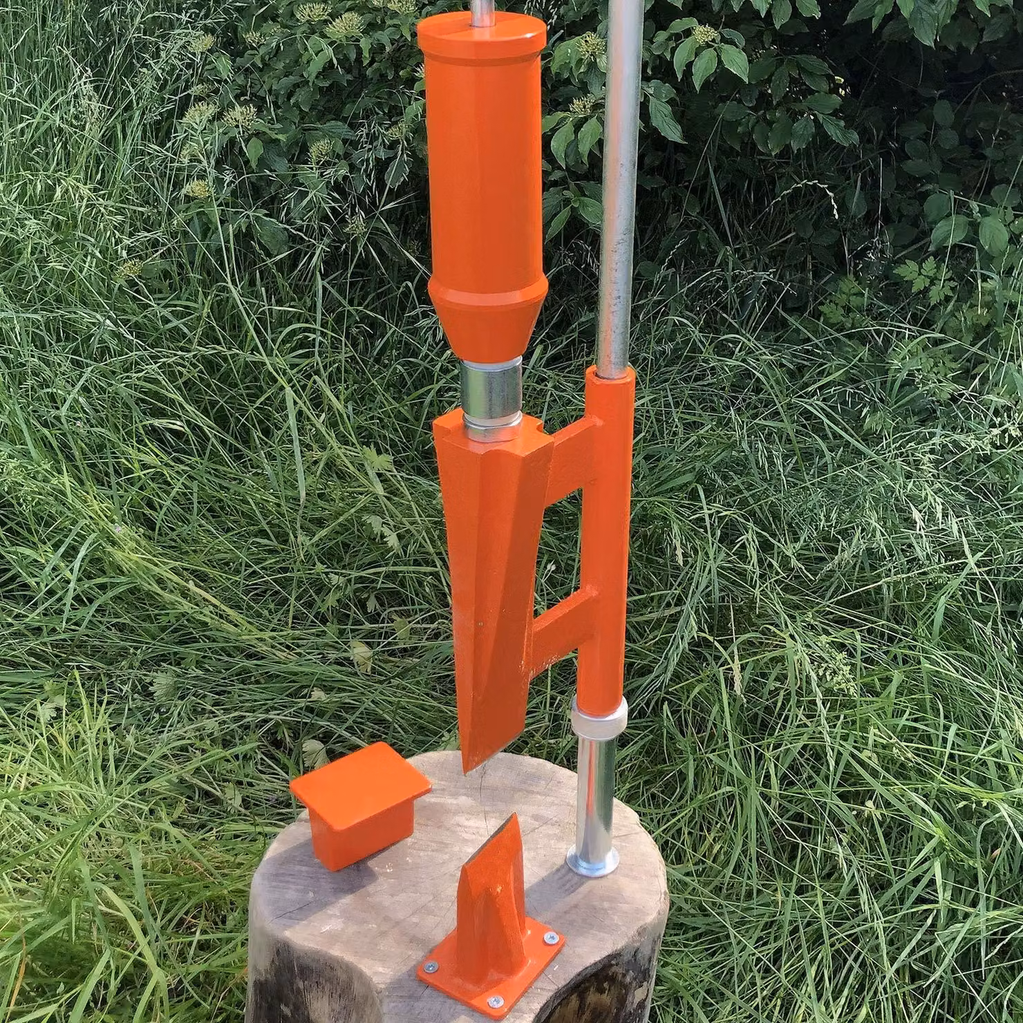 Spaccatura manuale per legna - Inclusa una zeppa aggiuntiva - 14 kg - Ideale per piccoli tronchi e legna da ardere