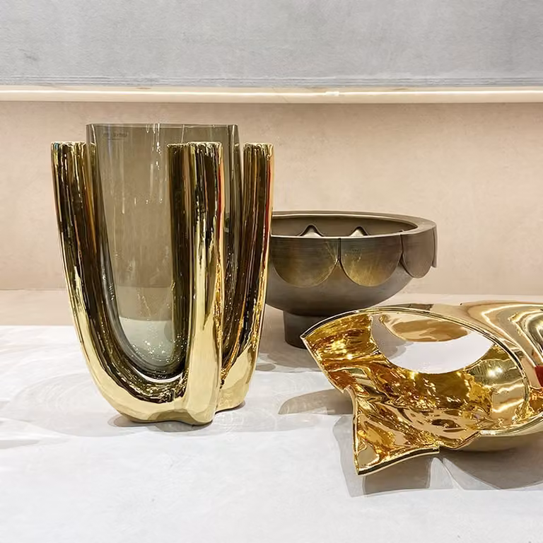 Vaso scultura in vetro Saphir Adriani e Rossi