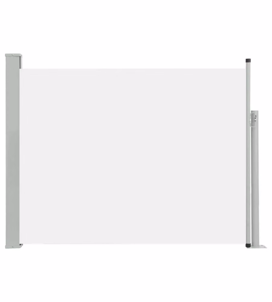 vidaXL Tenda Laterale Retrattile per Patio in Poliestere e Acciaio, L: 514 cm, H: 140 cm, Colore Beige – 2