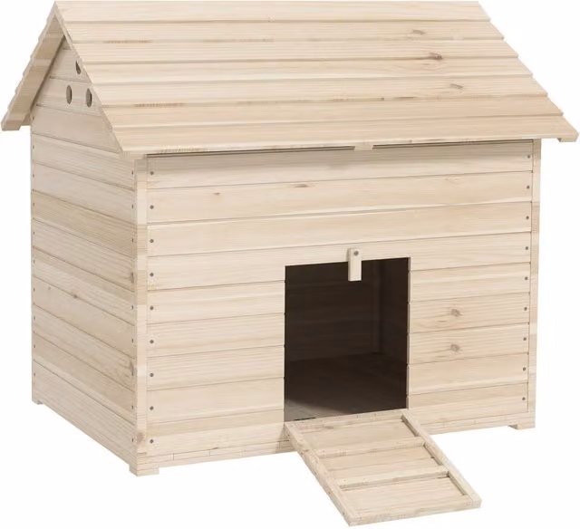 Casetta per cani Minimal in legno di abete naturale L: 100 cm, P: 82.5 cm, H: 91 cm