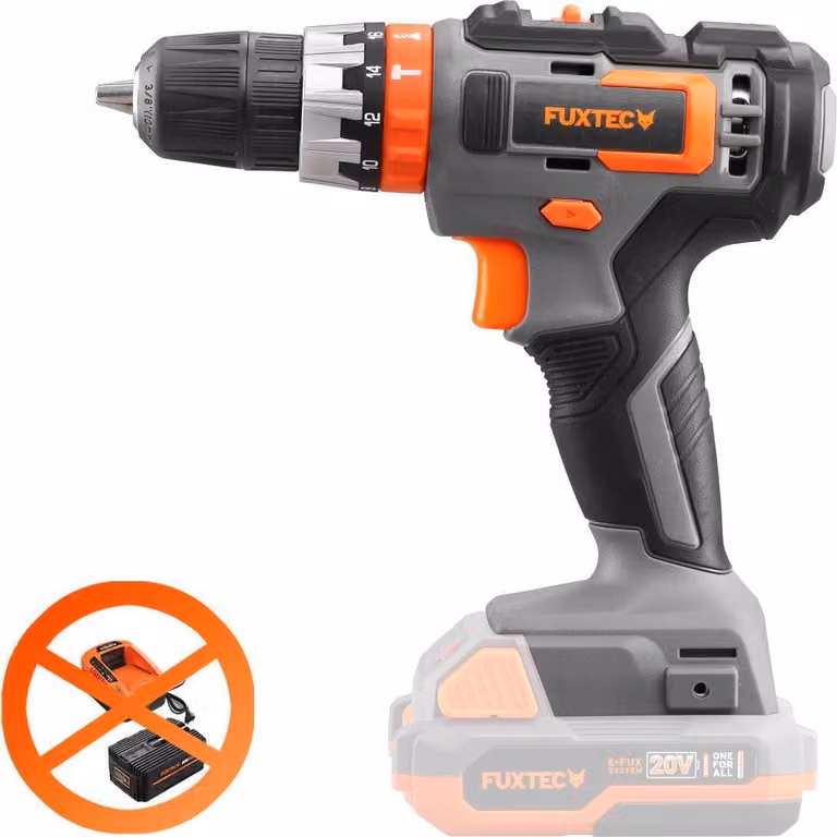 Trapano a percussione a batteria FUXTEC 20V FX-E1SBS20 senza batteria, senza caricabatterie