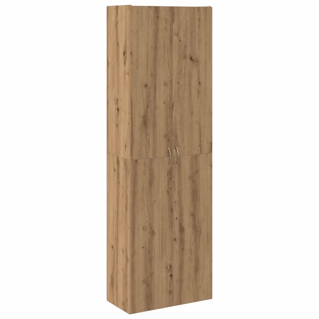 Credenza a parete vidaXL in MDF marrone opaco L: 60 cm, P: 32 cm, H: 190 cm – 2