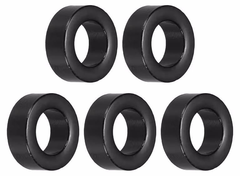 Anelli ferromagnetici, 5 pezzi, dimensioni 14 x 23,4 x 9 mm, colore nero