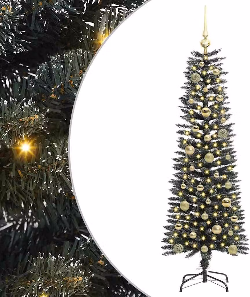 Albero di Natale artificiale con 150 LED Verde 150 cm