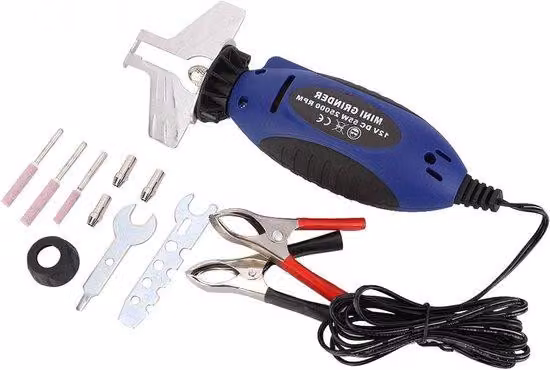 Aspiratore elettrico a catena da 12V - 25000 giri/minuto - con morsetti a coccodrillo - per catene da sega OEM