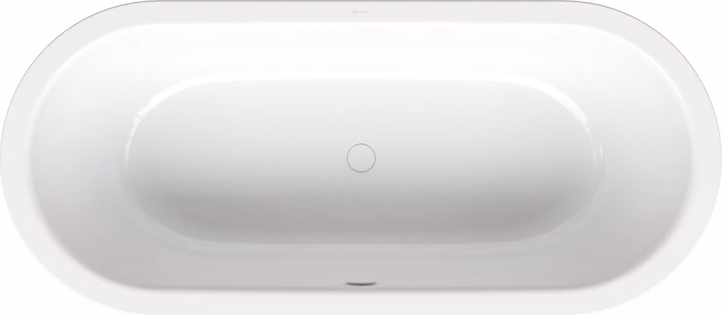 BetteStarlet Flair Oval Baignoire ovale à encastrer, 2 places, ovale, 1780x780x420mm, 8774-000AS, 8774-000AS