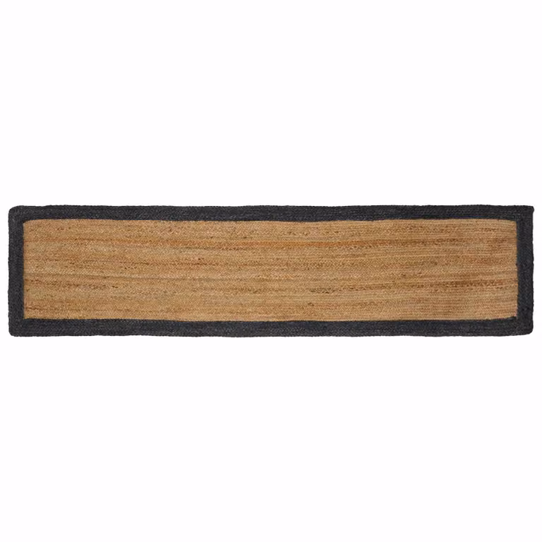 Tappeto da area moderno in juta vidaXL, grigio multicolore, L: 300 cm, P: 60 cm