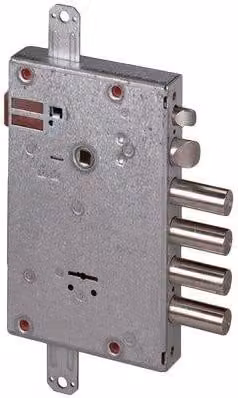 Serratura elettrica da applicare in metallo Cisa 17515 DM Corta con cantiere M4 colore argento