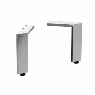 GE Set di piedini, H: 15,1-15,4 cm, cromati lucidi (2 pezzi)