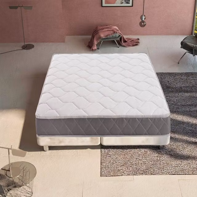 Materasso KingDream in Memory Foam Viscoelastico Bianco, L/P: 140 x 190 cm, Altezza: 18 cm, Rigidità H3
