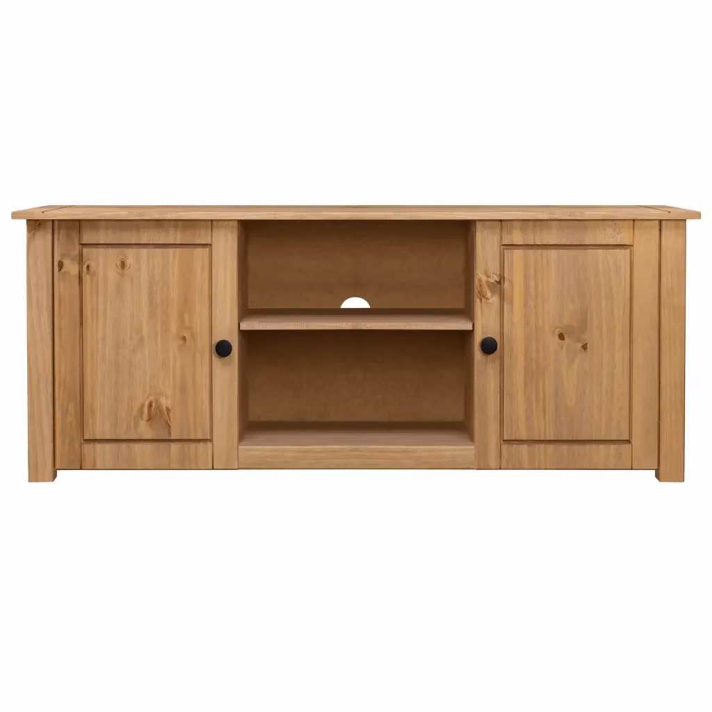 Mobile TV Panama Range in legno massello di pino color marrone L 120 cm x P 40 cm x H 50 cm – 2
