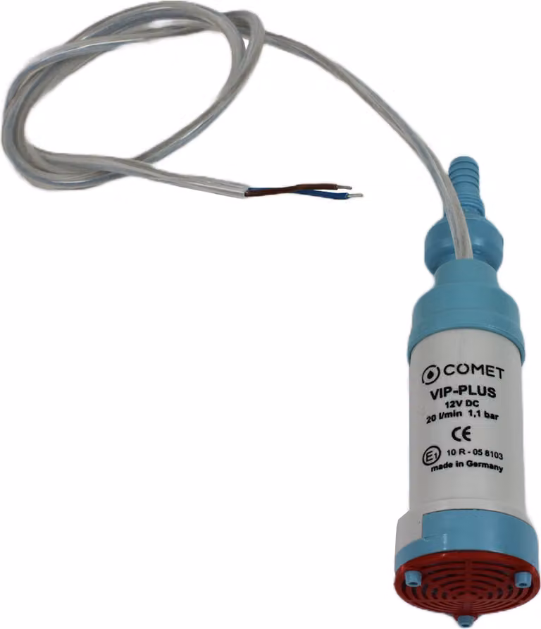 Pompa sommersa Comet VIP-PLUS Pompa per acqua + valvola di non ritorno + filtro 12V 16 l/min 1,1 bar
