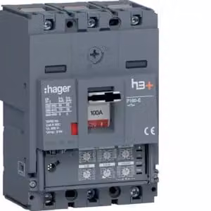 Hager Interruttore di potenza h3+ P160 LSI 3x100A 70kA HES100JC