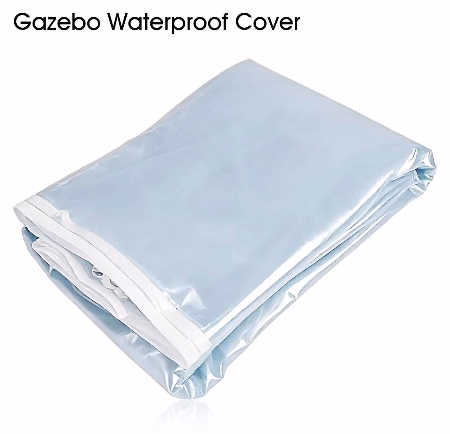 Copertura per gazebo - Telo di ricambio per tetto - 2,5 x 2,5 m - PVC impermeabile - Protezione dalla pioggia - Trasparente